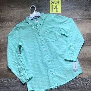 🛍NWT Carter’s Boys Size 14 Button Down Shirt